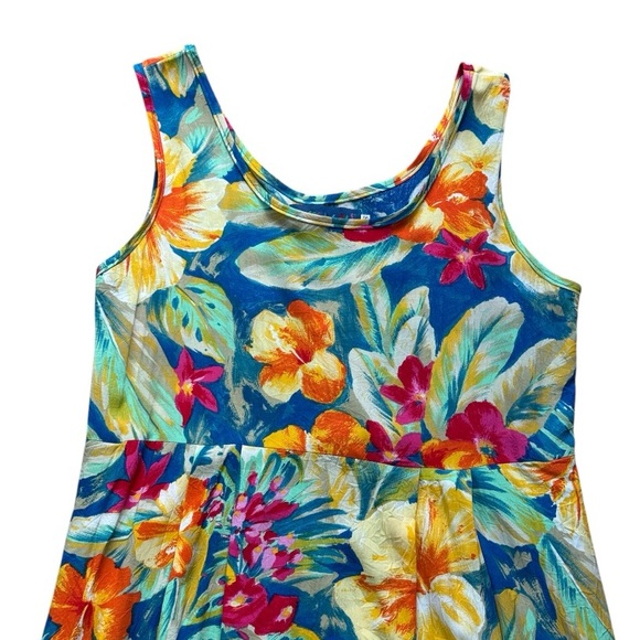 JAMS World Vintage Hibiscus Print Midi Dress size XS - Picture 2 of 10